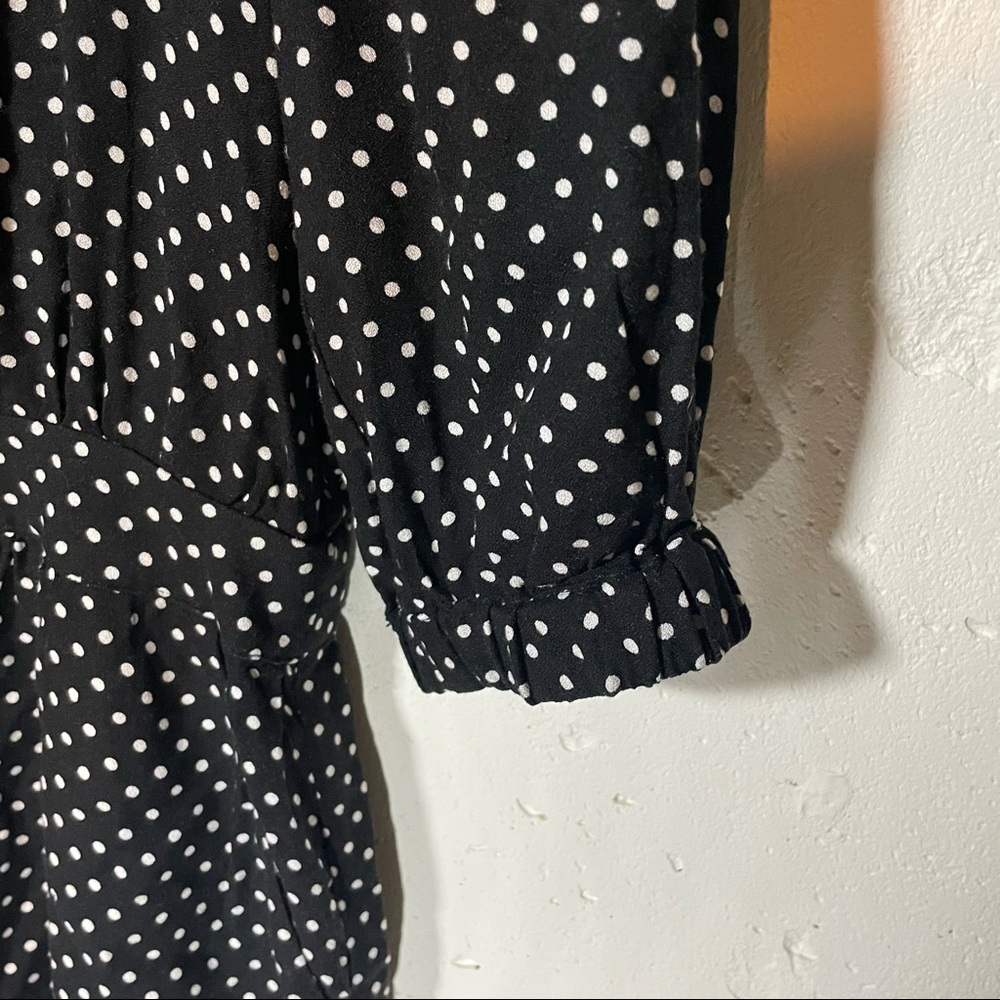 WeWoreWhat Black and White Polka Dot Jumpsuit - Picture 7 of 8